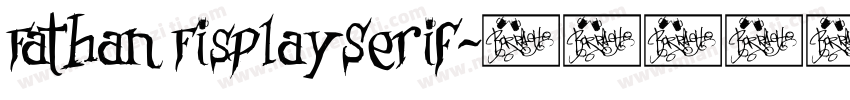 Fathan FisplaySerif字体转换